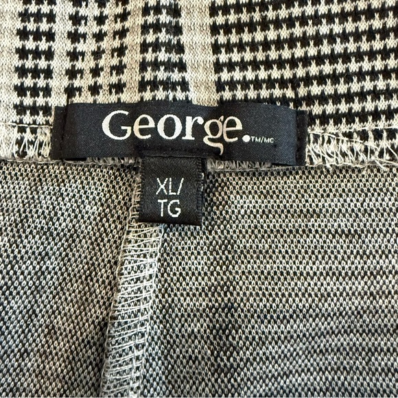 George Black and White Pencil Skirt Knee-Length Work Elastic Waist Women’s - Picture 10 of 11